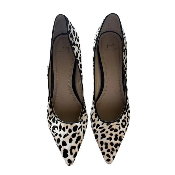 Marc Fisher Shoes - Marc Fisher Cheetah Print Heels Size 9M Block Heel Haircalf Pumps Classic Luxury